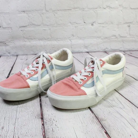 Vans All Star Chuck Taylor Tri Color Skate Low Top Lace Up Sneaker M 6 L 7.5 - Picture 2 of 8